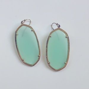 Kendra Scott Mint Green Translucent Earrings
